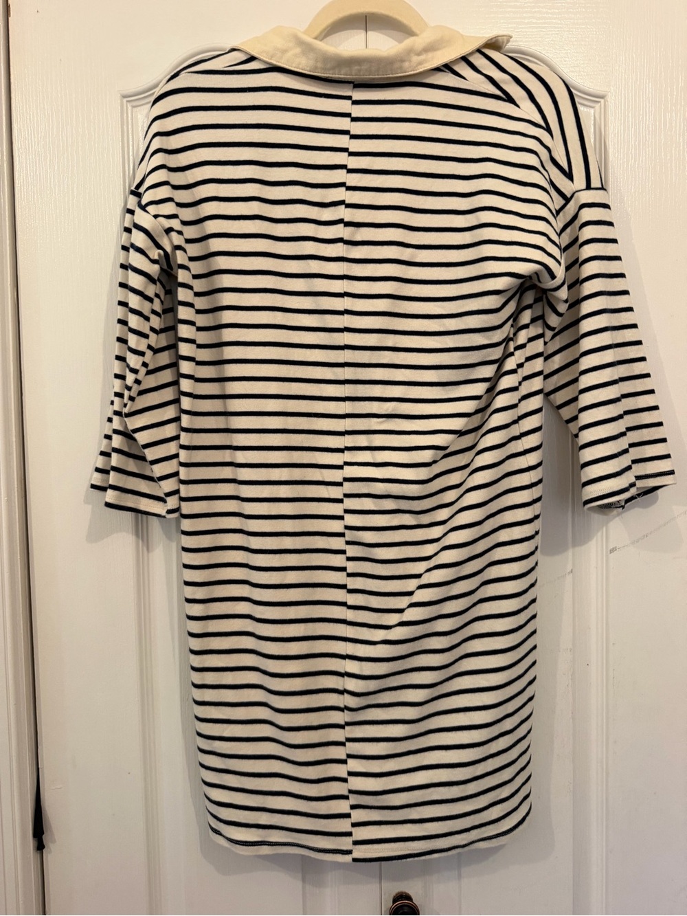 Tuckernuck Ashton Knit Polo Dress Size S Blue Cream As Is *pilling - Picture 5 of 5